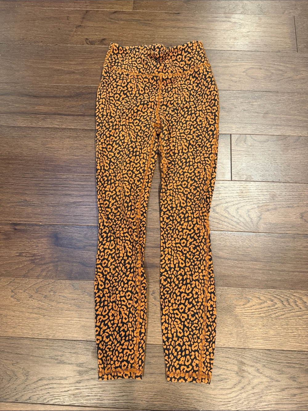J.Crew Weekend Leopard Print Leggings Orange Black Size XS - C61-112